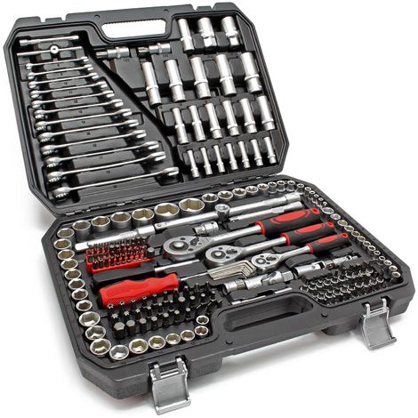 Set di chiavi a cricchetto 215 pz. Set di attrezzi Chiavi a bussola