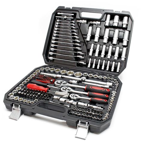 Set di chiavi a cricchetto 215 pz. Set di attrezzi Chiavi a bussola