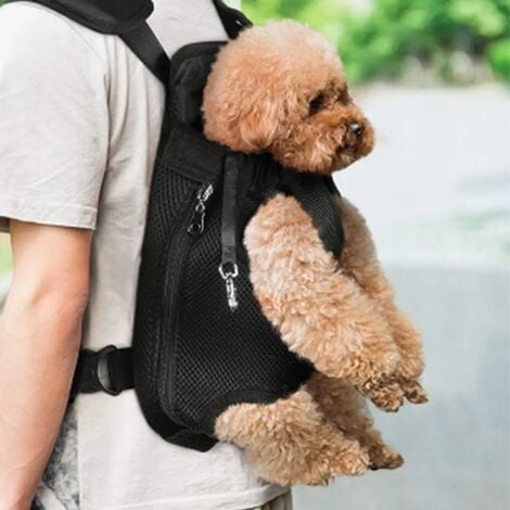 Zaino per animali domestici, Borsa da trasporto per cani, Gambe regolabili, Borsa da viaggio portatile per animali domestici, Traspirante e confortevole, Soprattutto per cani di piccola e media taglia