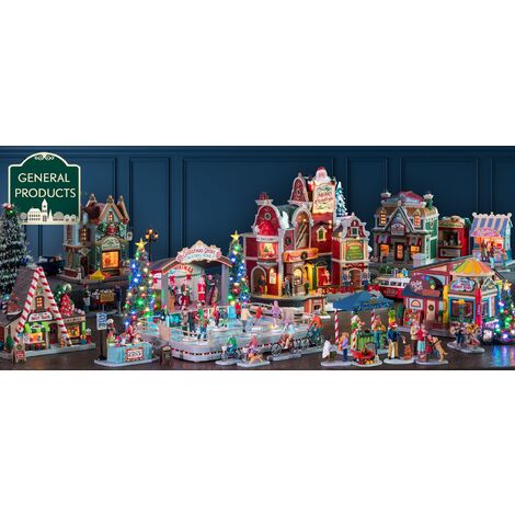 Decorazione "Set di famiglia di cervi di 2" per Villaggio di Natale e presepe