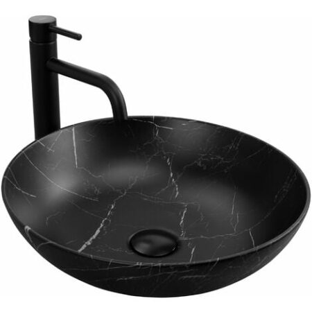 LAVABO da APPOGGIO REA FIBO BLACK MATT