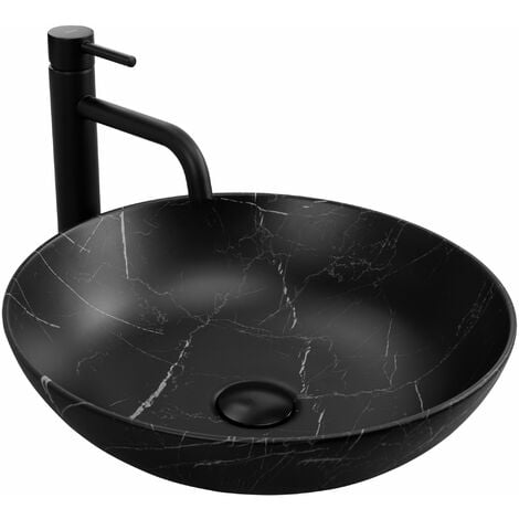 LAVABO da APPOGGIO REA FIBO BLACK MATT