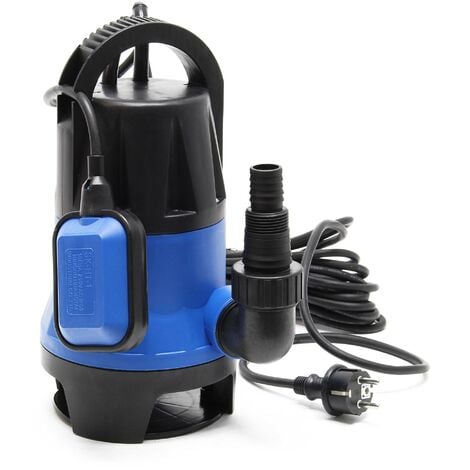 Wiltec Pompa sommersa acque nere 1100 w 15000 l/h Elettropompa a immersione per pozzo giardino