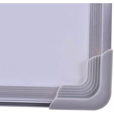 Lavagna Magnetica Bianca Lavagna Cancellabile con Cornice in Alluminio per Scuola Casa Ufficio (60 x 40 cm)