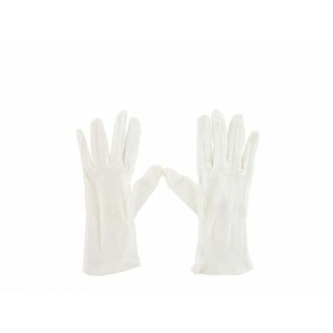 Confezione da 10 paia di guanti di cotone bianco Taglia XL / 10 EP 4150