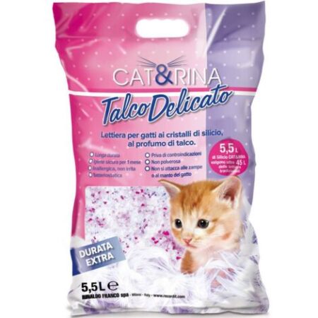 Talco Delicato lettiera per gatto profumata a lunga durata 5,5 l