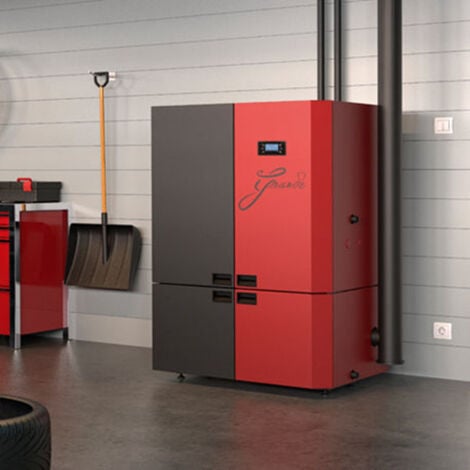 Caldaia a pellet con serbatoio grande Sannover 28 kW
