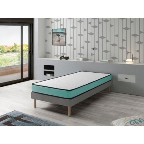 Kit 2 Materasso CONFORT PRO 90X190, Alto 14 CM, Imbottitura super morbida - Youth - ideale per letti estraibili