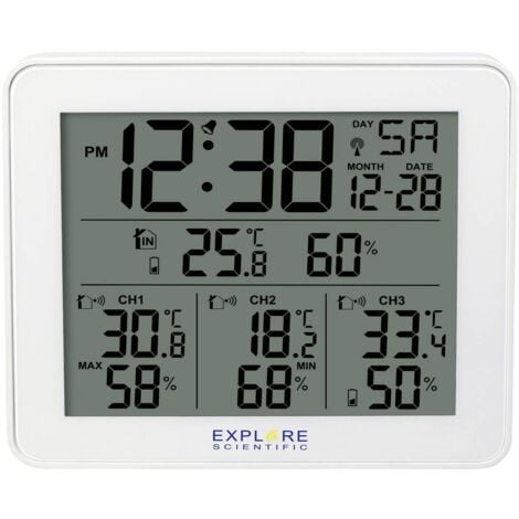 Explore Scientific WSH4003 Stazione meteo digitale senza fili Numero di sensori max. 3 pz.