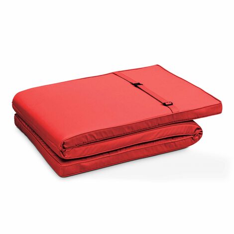Cuscino per lettino prendisole rosso 186 x 53 x 5 cm