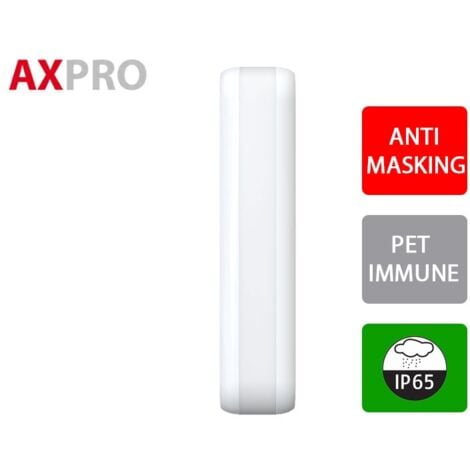 Hikvision AX PRO Wireless Dual-Tech AM Rilevatore Tenda DS-PDC10DM-EG2-WE