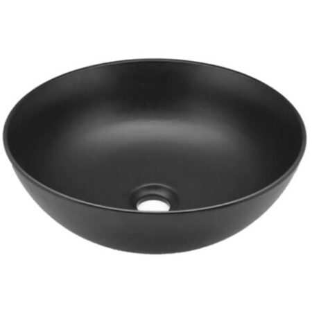 Lavabo da appoggio a ciotola 38,5 cm nero opaco in ceramica  Espeon