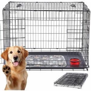 AREBOS Gabbia per cani S Cassa per cani Box per il trasporto di cani