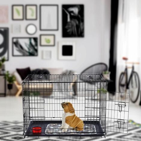 AREBOS Gabbia per cani S Cassa per cani Box per il trasporto di cani