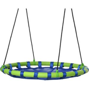 Outsunny Altalena da Giardino per Bambini 3-8 Anni Ø100cm e Corde Regolabili