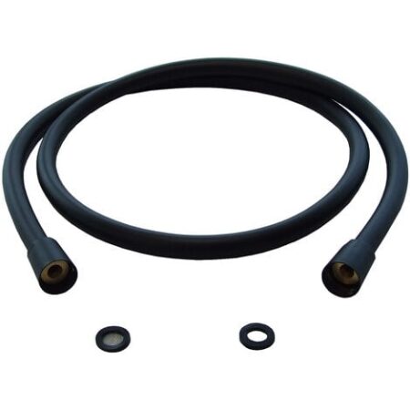 Flessibile per doccia in PVC - nero opaco - BS02 -  disponibile in tre diverse lunghezze	1.50 m