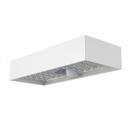 VELAMP APPLIQUE LED A CARICA SOLARE 800 LUMEN, CON RILEVATORE DI MOVIMENTO. BIANCO