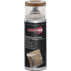 Impregnante per Legno Spray AMBRO-SOL finitura poliuretanico professionale 400ml – col. ROVERE