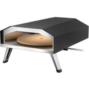 Toboli Forno per pizza a gas con pietra Ø330mm con funzione girevole Fornetto portatile da esterno