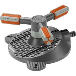 GARDENA Irrigatore circolare Mambo Comfort: per l’irrigazione a 360° di superfici tra 9-310 m², gittata regolabile 3-20 m (2062-20)
