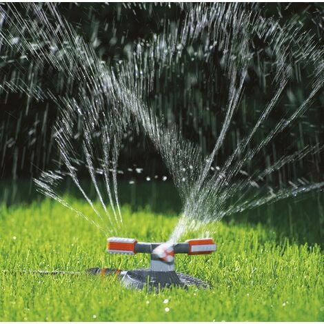 GARDENA Irrigatore circolare Mambo Comfort: per l'irrigazione a 360° di superfici tra 9-310 m², gittata regolabile 3-20 m (2062-20)
