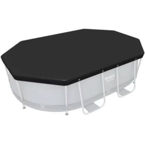 BESTWAY – 58424 – Telo copertura nero per piscine ovali da 305 x 200 cm