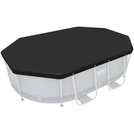 BESTWAY - 58424 - Telo copertura nero per piscine ovali da 305 x 200 cm