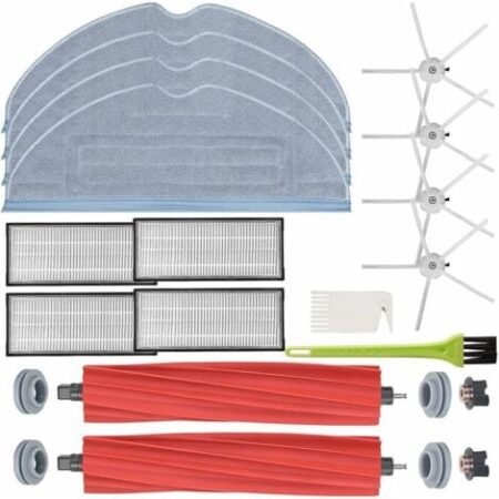 Accessori per robot Roborock S7 MaxV Ultra / S7 MaxV / S7 Plus / S7 Max / S7 / S7 Pro Ultra (4 Mop + 2 Spazzole principali + 4 Spazzole laterali + 4 Filtri + 2 Spazzole di pulizia)