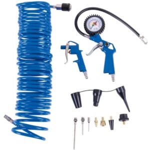 Set di accessori per compressore 14 pezzi incluso tubo da 10 mt Scheppach