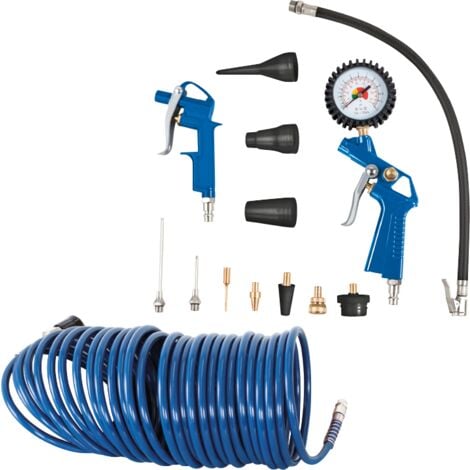 Set di accessori per compressore 14 pezzi incluso tubo da 10 mt Scheppach
