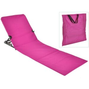 Furniture Limited -Sedia a Stuoia da Spiaggia Pieghevole PVC Rosa