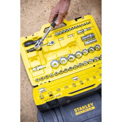 Set di chiavi a bussola da 1/2 e 1/4 - Set da 81 pezzi - espulsione rapida e facile - FATMAX - STANLEY, FMMT82826-1