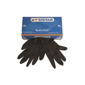SISTAR 551.2755.XL BLACK PLUS GUANTI MONOUSO LATTICE NERO TAGLIA XL