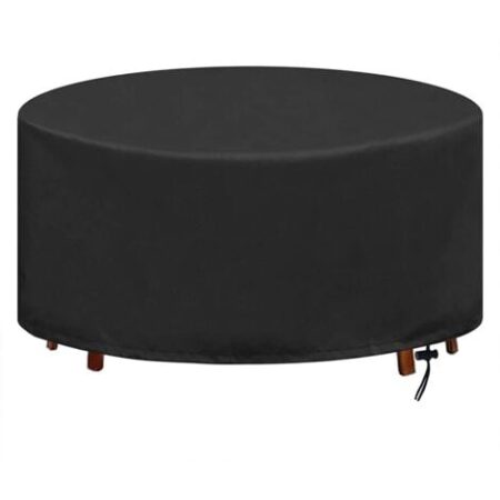 Copertura da giardino rotonda Protezione impermeabile Antivento Anti-UV Resistente allo strappo Copertura per tavolo Oxford 210D, 230x100 cm