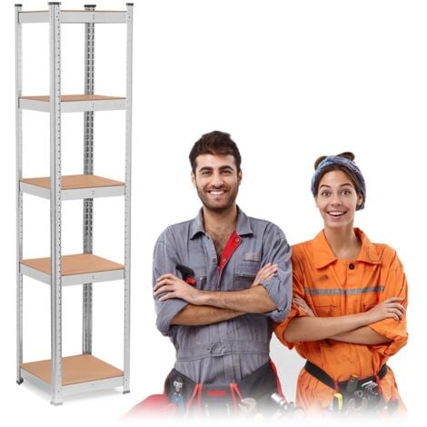 Scaffale da magazzino in metallo 180 x 40 x 40 Humberg 4819