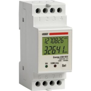 Contatore di Energia Monofase su Guida DIN Vemer VE044400 Energy-230 D22