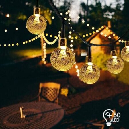 Ghirlanda solare bianca 7M 50 LED -RAPANDA