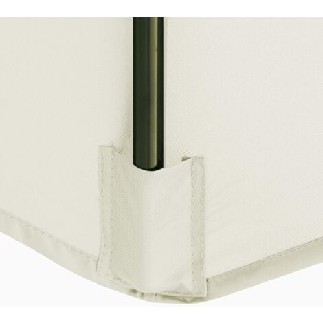 Copertura di ricambio da 3 m per ombrellone 8 Whale Impermeabile, Anti-UV, Tessuto di ricambio, Lavabile, Traspirante, Crema