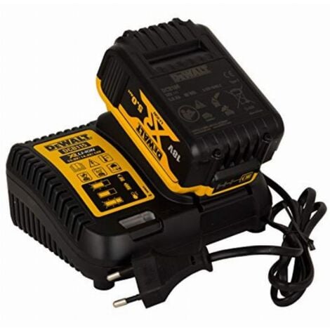 Batteria agli ioni di litio DeWalt XR 2 pezzi da 5,0 Ah, 18 V con caricatore caricabatteria DCB115 DCB184