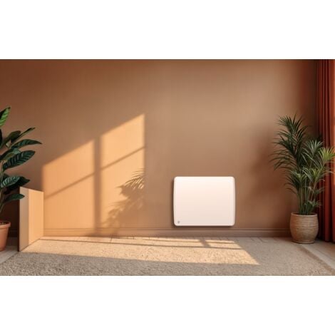 Radiatore elettrico Bestherm ARIA 1000W ceramica bianca fisso orizzontale inerzia secca