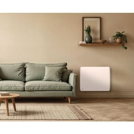 Radiatore elettrico Bestherm ARIA 1000W ceramica bianca fisso orizzontale inerzia secca