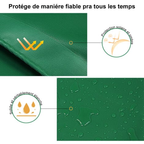 Telo Spesso Ultra Resistente,SDLOGAL,Multifunzione 300 g/m², 4x6m, Riparo, Telo Protettivo - Impermeabile, Telo Telo - Copertura Esterna Impermeabile per Camion, Mobili da Giardino, Legno - Verde
