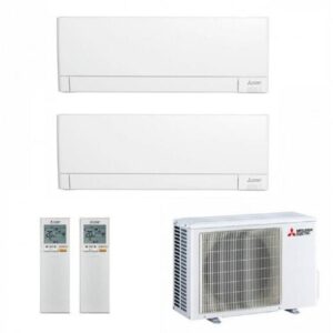 MITSUBISHI Condizionatore dualsplit inverter  12000+ 15000 BTU WI-FI PLUS codice prod: MSZ-AY35(42)VGKP MXZ-3F54VF4