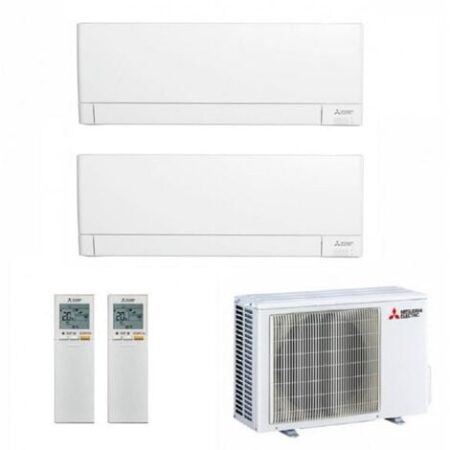 MITSUBISHI Condizionatore dualsplit inverter  12000+ 15000 BTU WI-FI PLUS codice prod: MSZ-AY35(42)VGKP MXZ-3F54VF4
