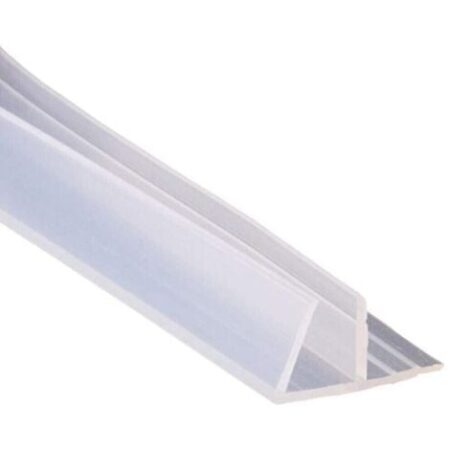 GUARNIZIONE BOX DOCCIA PROFILO F RICAMBIO SILICONE TRASPARENTE 6MM 2MT 74234