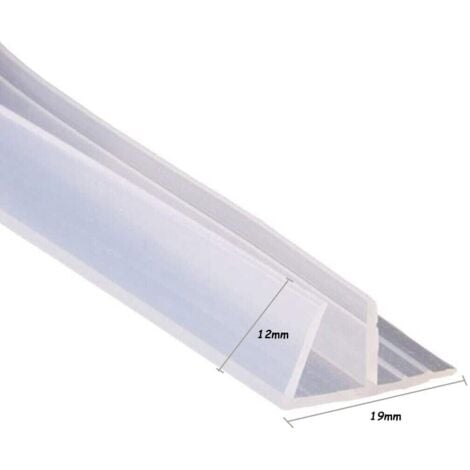 GUARNIZIONE BOX DOCCIA PROFILO F RICAMBIO SILICONE TRASPARENTE 6MM 2MT 74234