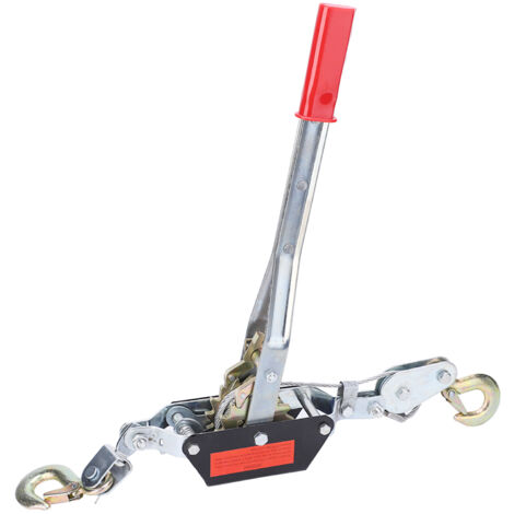 Eosnow Estrattore manuale per fune metallica Strumento di serraggio Mini tenditore Strumento di sollevamento a doppio gancio (2 tonnellate)