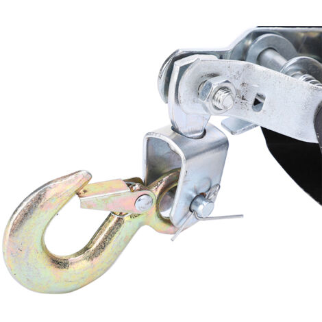 Eosnow Estrattore manuale per fune metallica Strumento di serraggio Mini tenditore Strumento di sollevamento a doppio gancio (2 tonnellate)