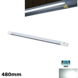 BARRA A LED CUCINA LUCE FREDDA SENSORE MOVIMENTO SOTTO PENSILE RICARICABILE 48CM