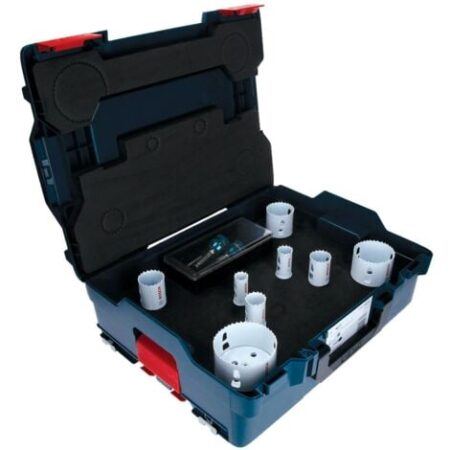 Set di seghe a tazza Bosch per legno e metallo, 11 pezzi, diametro: 22 - 83 mm in L-BOX